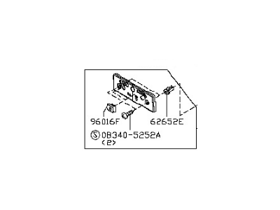 Nissan K6212-1A30A Bracket-Licence Plate