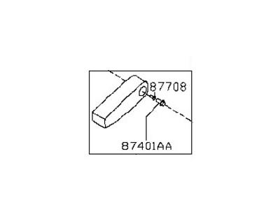 Nissan 87700-ZC01A Front Seat Armrest Assembly Right