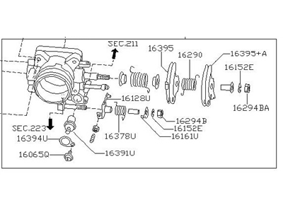 Nissan Xterra Throttle Body - 16118-3S500