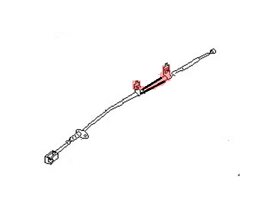 1992 Nissan Hardbody Pickup (D21) Parking Brake Cable - 36530-08G10