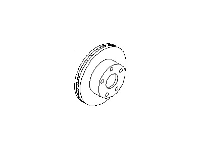 Nissan 40206-CD000 Rotor-Disc Brake,Front