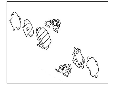Nissan D4080-EG50C Hardware Kit-Rear Brake