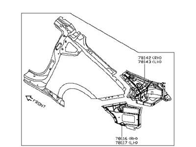 2020 Nissan 370Z Fender - GHA01-6GCMA