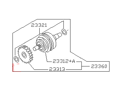 1994 Nissan 300ZX Starter Drive - 23312-30P10