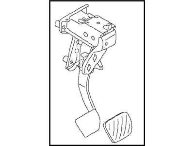 Nissan 46501-1KA2B Pedal Assy-Brake W/Bracket