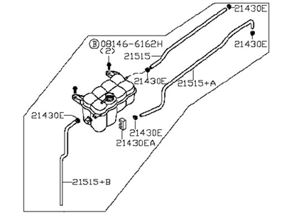 2021 Nissan Titan Coolant Reservoir - 21710-EZ32A