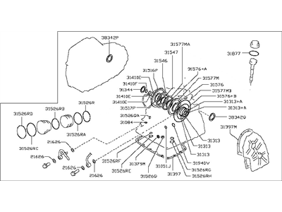 Nissan 31397-3CX25 Gasket & Seal Kit-Auto Transmission