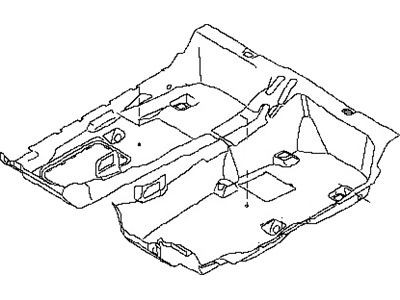 Nissan 74902-JF10A Carpet Assy-Floor