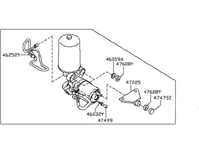 Nissan 47210-EZ00B Booster Assy-Brake,Hydraulic