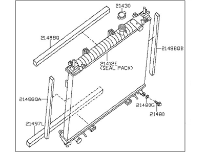 Nissan 21460-9CA3A Radiator Assy