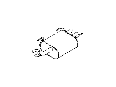 Nissan 20100-57Y71 Exhaust Muffler Assembly