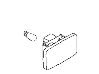 Nissan 26420-4P100 Lamp Assembly-Door Step