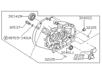 Nissan 30400-D2111 Housing Assy-Clutch