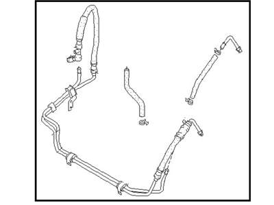 1988 Nissan Hardbody Pickup (D21) Power Steering Hose - 49721-32G00