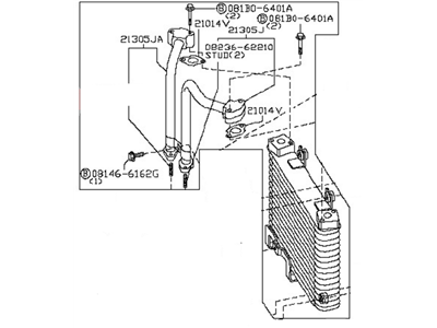 Nissan GT-R Oil Cooler - 21305-JF02B