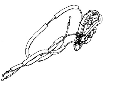 Nissan 82501-3NA0A Rear Left Driver Door Lock Actuator