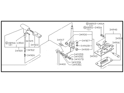 Nissan 34902-09W00 Transmission Control Device Assembly