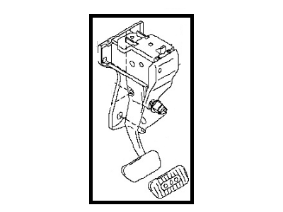 Nissan 46501-ZN90A Pedal Assy-Brake W/Bracket