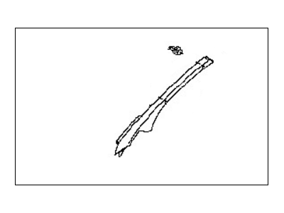 Nissan 76912-6CA0A GARNISH Assembly-Front Pillar, LH