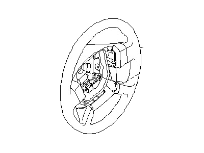 Nissan 48430-CA001 Steering Wheel Assembly W/O Pad