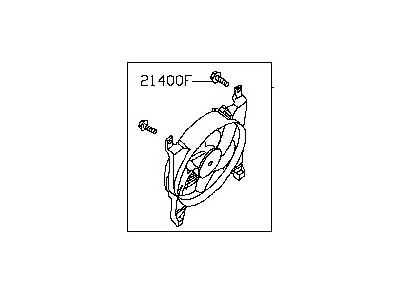 Nissan 92120-ZJ00A Fan And Motor Assembly CONDENSOR