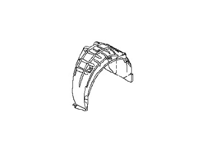 Nissan 76748-KB50A Protector-Rear Wheel House RH