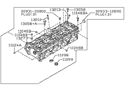 Nissan Altima Cylinder Head - 11040-8H301