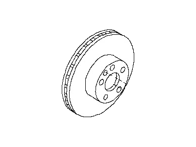 Nissan 43206-CA000 Rotor-Disc Brake,Rear