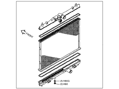 2009 Nissan Versa Radiator - 21410-EL000