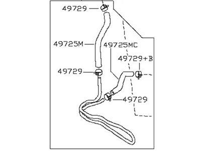 Nissan 49790-7Y010 Oil Cooler Assy-Power Steering