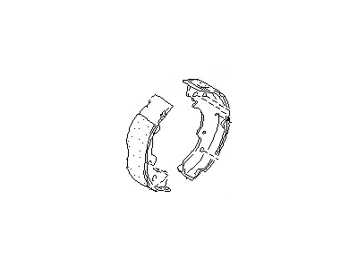 Nissan Van Brake Shoe Set - 44060-20R25