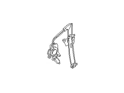 Nissan 82731-D4010 Motor&Gear Assembly-Regulator LH