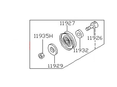 Nissan Altima A/C Idler Pulley - 11925-5B601