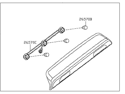 Nissan 26590-7S200 Lamp Assembly-Stop,High Mounting