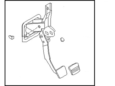 2001 Nissan Sentra Brake Pedal - 46501-5M010