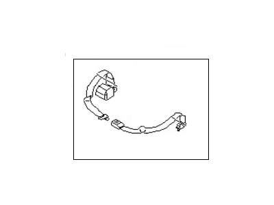 Nissan 88850-61G01 Center Belt Set, Rear Seat