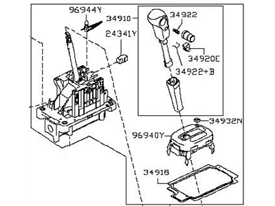 Nissan 34901-1FS5C Transmission Control Device Assembly