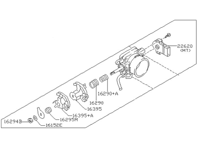 1993 Nissan Sentra Throttle Body - 16118-94Y10