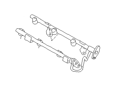 2007 Nissan Murano Fuel Rail - 17521-AC70A