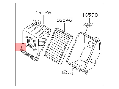 Nissan Quest Air Filter Box - 16500-0B000