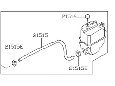 Nissan 21710-2Y000 Tank Assy-Reserve