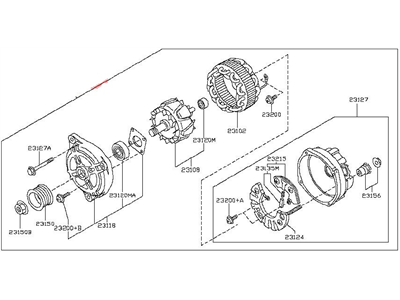 2014 Nissan 370Z Alternator - 23100-3FY1A