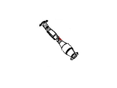 Nissan 20020-1PD0A Exhaust Tube Front