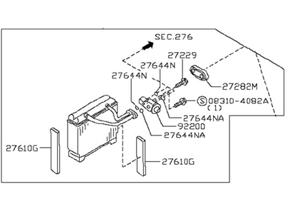 Nissan Maxima Evaporator - 27280-4Y900