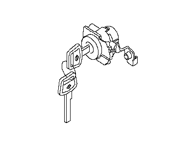 2006 Nissan Quest Door Lock Cylinder - H0601-7Y025