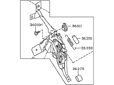 Nissan 36010-CA005 Device Assy-Parking Brake Control