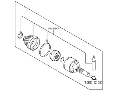 Nissan C9211-3RA0B Joint Assy-Outer