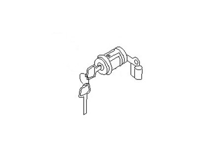 1990 Nissan Axxess Door Lock Cylinder - 80601-30R26
