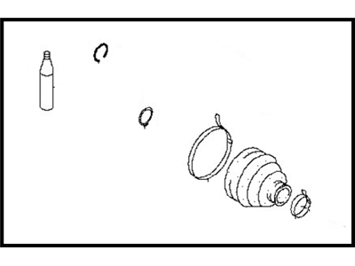 Nissan C9GDA-JG04B Repair Kit - Dust Boot, Inner