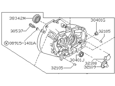 1993 Nissan Altima Bellhousing - 30400-65E01